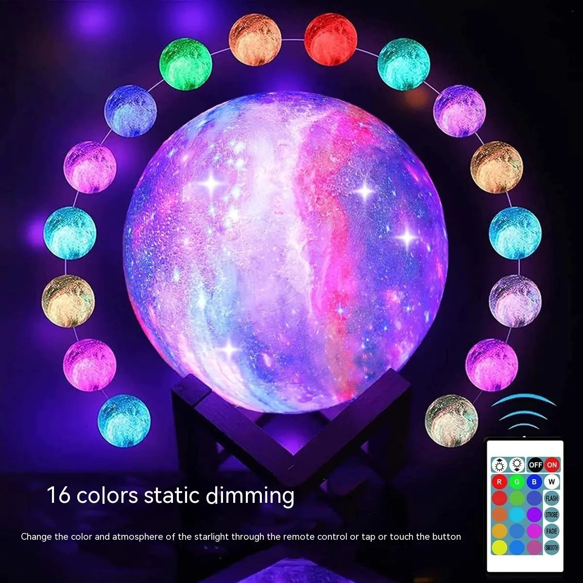 Lunar Glow 3D Galaxy Lamp