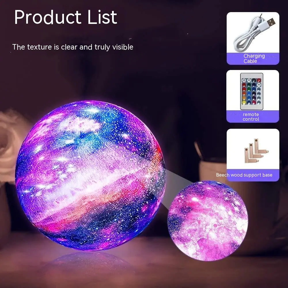 Lunar Glow 3D Galaxy Lamp