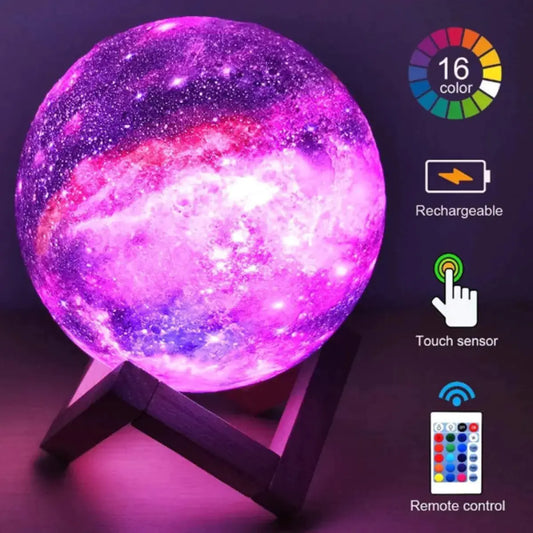 Lunar Glow 3D Galaxy Lamp